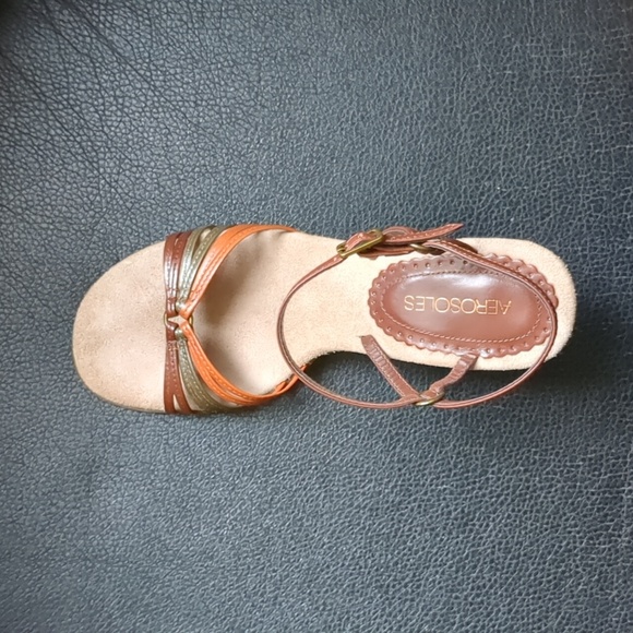 AEROSOLES. Sandals. Brown. Size 6.5 M - Picture 7 of 16